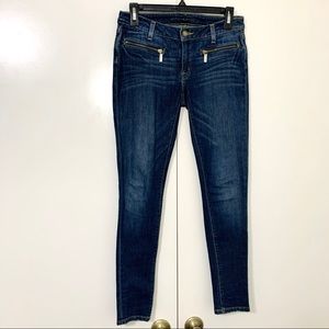 Michael Kors low rise zip denim